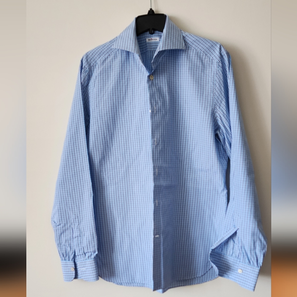 Kiton 42/16.5 cotton dress shirt